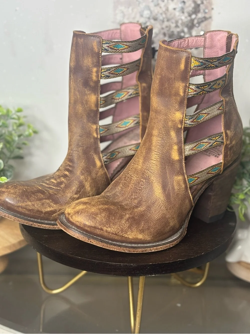Junk Gypsy ankle cut out boots